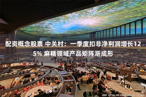 配资概念股票 中关村：一季度扣非净利润增长125% 麻精领域产品矩阵渐成形