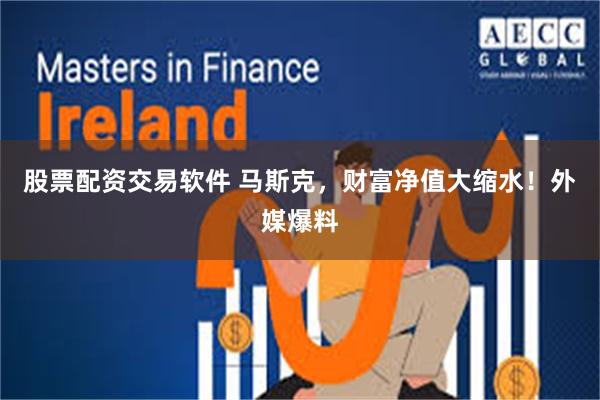 股票配资交易软件 马斯克，财富净值大缩水！外媒爆料