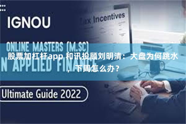股票加杠杆app 和讯投顾刘明清：大盘为何跳水，下周怎么办？