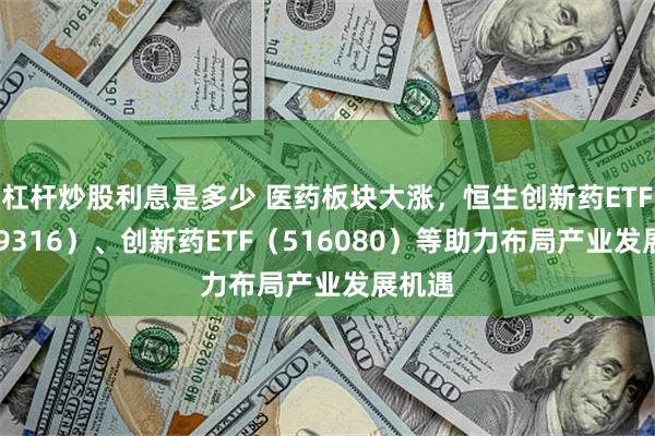 杠杆炒股利息是多少 医药板块大涨，恒生创新药ETF（159316）、创新药ETF（516080）等助力布局产业发展机遇